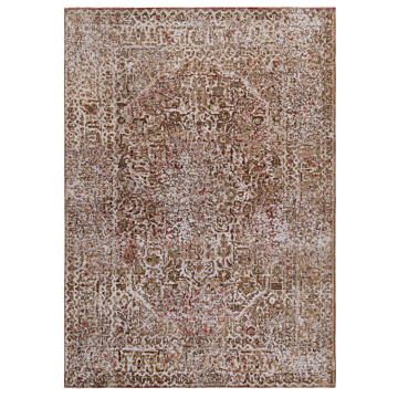 Vintage Relief Rug Gray 285 x 204 cm