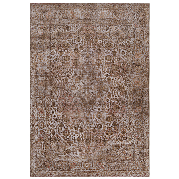Vintage Relief Rug Red 290 x 203 cm