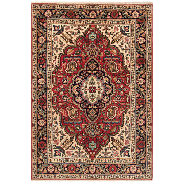 Tabriz Persian Rug Orange 146 x 100 cm