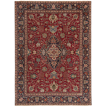 Tabriz Patina Persian Rug Red 330 x 243 cm