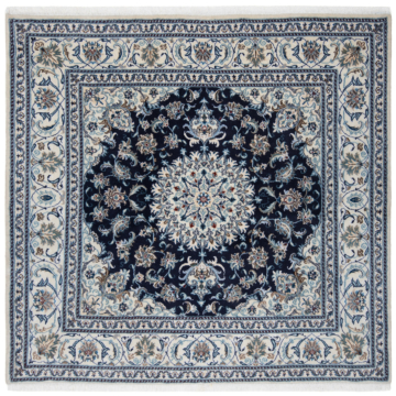 Nain Persian Rug Night Blue 193 x 200 cm