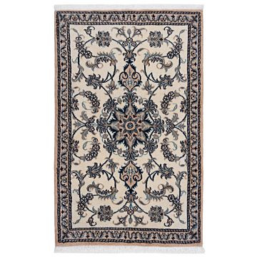 Nain Persian Rug Beige-Cream 138 x 87 cm