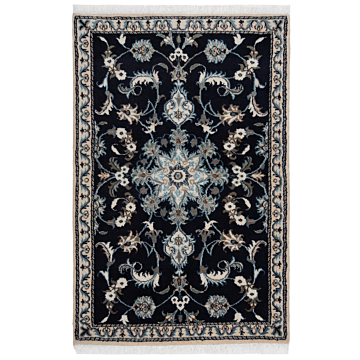 Nain Persian Rug Night Blue 133 x 88 cm