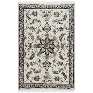 Nain Persian Rug Beige-Cream 134 x 88 cm