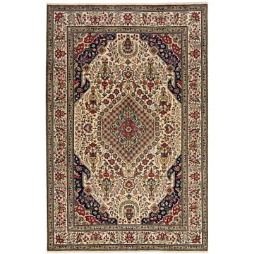 Tabriz Persian Rug Beige-Cream 310 x 201 cm