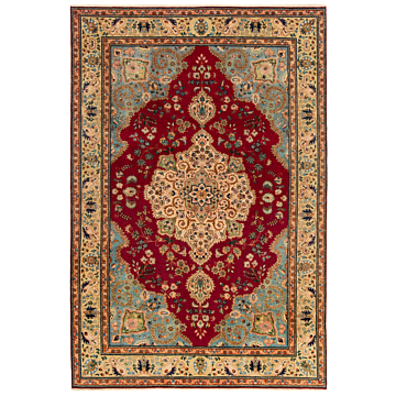 Tabriz Persian Rug Red 293 x 193 cm