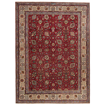 Tabriz Haghighat Persian Rug  Red 371 x 273 cm
