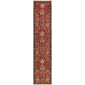 Tabriz Persian Rug Red 442 x 96 cm