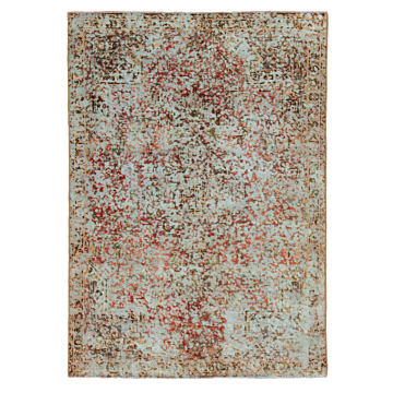 Vintage Relief Rug Turquoise 147 x 102 cm