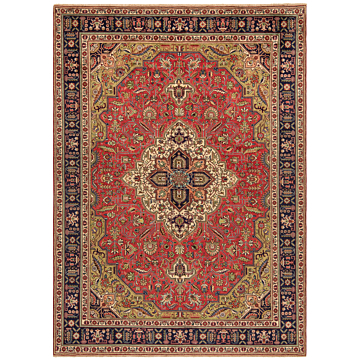 Tabriz Persian Rug Red 342 x 248 cm