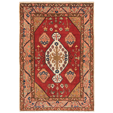 Hamedan Persian Rug Red 228 x 159 cm