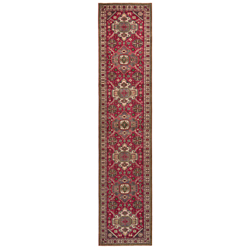 Tabriz Persian Rug Red 390 x 84 cm
