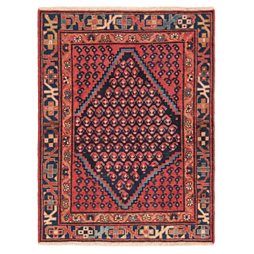 Hamedan Persian Rug Black 124 x 92 cm