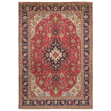 Tabriz Persian Rug Red 359 x 250 cm