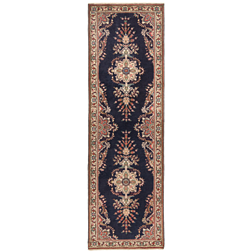 Tabriz Persian Rug Night Blue 331 x 103 cm