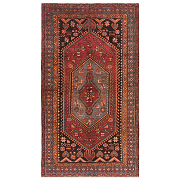 Hamedan Persian Rug Red 260 x 146 cm