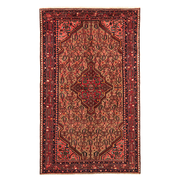 Hamedan Persian Rug Brown 245 x 149 cm