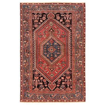 Hamedan Persian Rug Red 200 x 131 cm