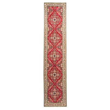 Tabriz Persian Rug Red 375 x 79 cm
