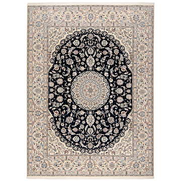 Nain 9la Persian Rug Night Blue 395 x 295 cm