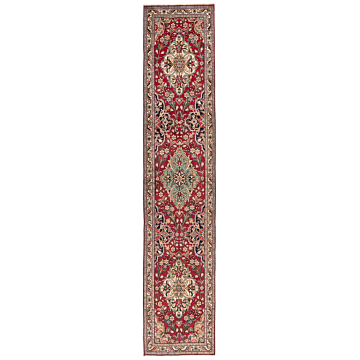 Tabriz Persian Rug Red 388 x 80 cm
