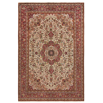Tabriz 40Raj Persian Rug Green 292 x 199 cm