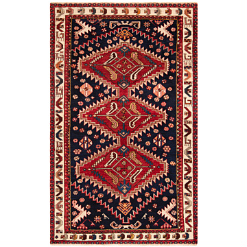 Hamedan Persian Rug Night Blue 195 x 119 cm