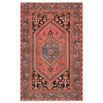 Hamedan Persian Rug Orange 210 x 132 cm