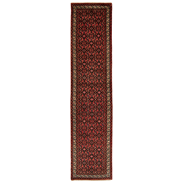 Hamedan Persian Rug Red 290 x 67 cm