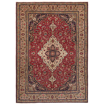 Tabriz Persian Rug Red 360 x 255 cm