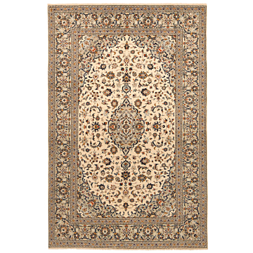 Kashan Persian Rug White 300 x 195 cm