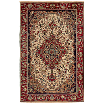 Tabriz Persian Rug Beige-Cream 290 x 188 cm