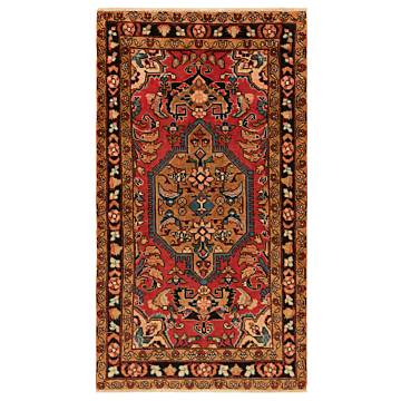 Hamedan Persian Rug Red 170 x 96 cm