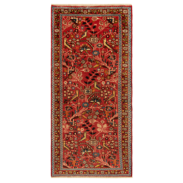 Hamedan Persian Rug Red 162 x 78 cm
