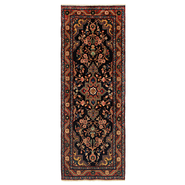 Hamedan Mehraban Persian Rug Night Blue 211 x 78 cm