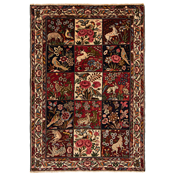 Bakhtiar Persian Rug Beige-Cream 161 x 111 cm