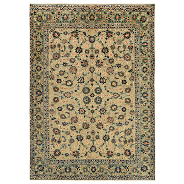 Kashan Alizadeh Persian Rug Gray 341 x 243 cm