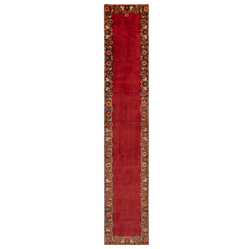 Kashan sharbatoghli Persian Rug Red 441 x 82 cm