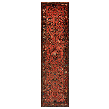 Hamedan Persian Rug Pink 403 x 108 cm