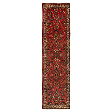 Hamedan Mehraban Persian Rug Red 289 x 76 cm