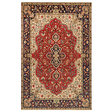 Tabriz Persian Rug Red 290 x 193 cm
