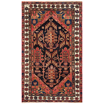 Hamedan Persian Rug Pink 167 x 101 cm