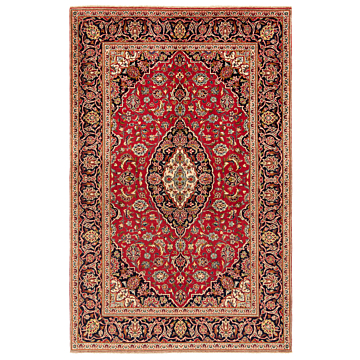 Kashan Persian Rug Red 210 x 135 cm