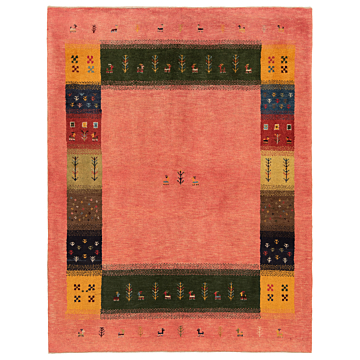 Gabbeh persian Rug Pink 196 x 155 cm