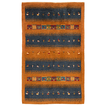Gabbeh persian Rug Green 160 x 102 cm