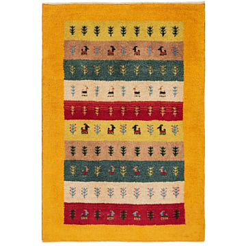 Gabbeh persian Rug Green 120 x 83 cm