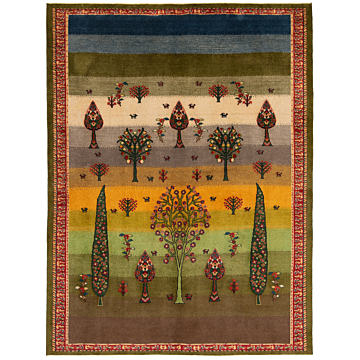 Gabbeh persian Rug Multicolor 230 x 176 cm