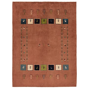 Gabbeh persian Rug Brown 200 x 153 cm