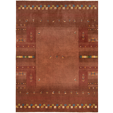 Gabbeh persian Rug Brown 203 x 152 cm