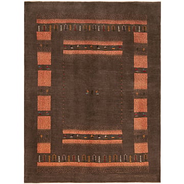 Gabbeh persian Rug Brown 197 x 152 cm